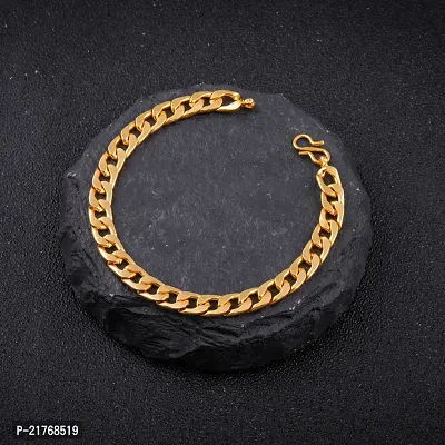 BEAUTIFUL GOLD CHAIN WITH GOLD BRACELET COMBO FOR MENS-thumb3