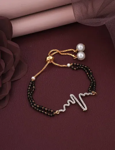 Stylish Heartbeat Type Bracelet For Womens