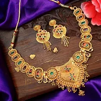 Stylish Necklace Set with Ring For Women And Girls-thumb1