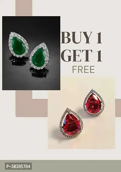 Stud Earrings For Women/girls (Pack Of 2)