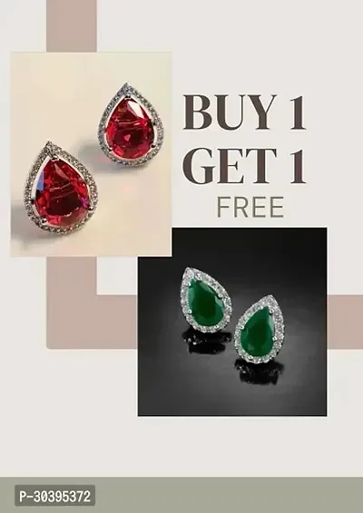 Stud Earrings For Women/girls (Pack Of 2)