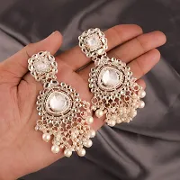 Silver-Plated Kundan Beads Earrings Combo For Women/Girls-thumb2