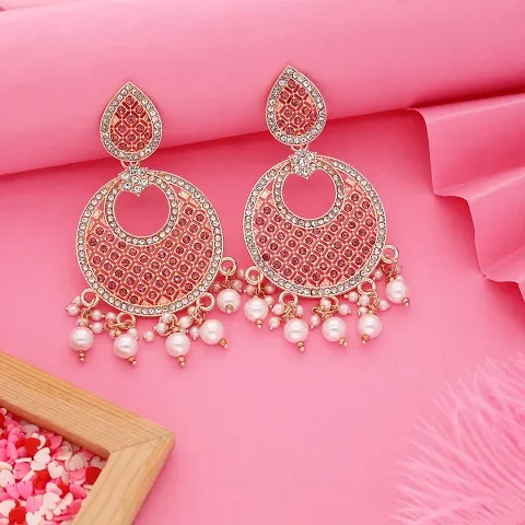 Plated American Diamond Earrings For Women And Girls