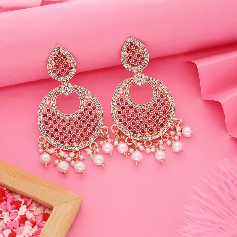 Plated American Diamond Earrings For Women And Girls