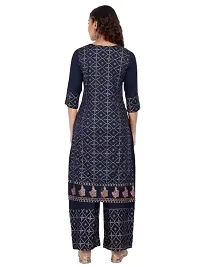 MG Creation Straight Embroidery Kurti with Pant Set For Women-thumb1