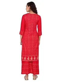 MG Creation Straight Embroidery Kurti with Pant Set For Women-thumb2