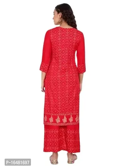 MG Creation Straight Embroidery Kurti with Pant Set For Women-thumb3