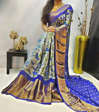 New In Chiffon Saree with Blouse piece 