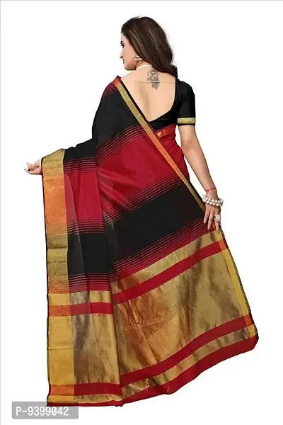 Bhuwal Fashion Women's Art Silk Saree with Blouse (Multicolour)?-thumb2