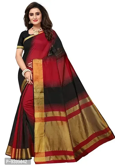 Bhuwal Fashion Women's Art Silk Saree with Blouse (Multicolour)?