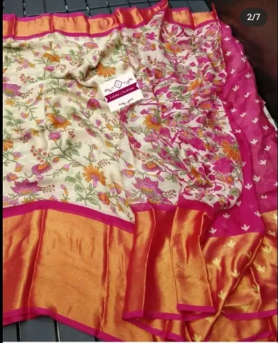 Cherish Chiffon Sarees With Floral Print