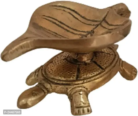Decorative Showpiece-Tortoise -Brass, Golden