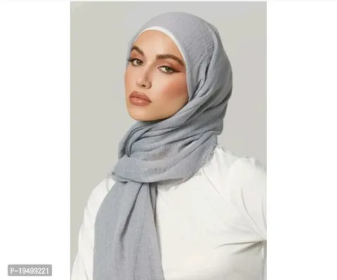 Stylish Fancy Fashion Clozet Premium Cotton Crinkle Hijab-thumb0