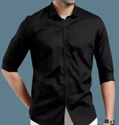 Classic Solid Casual Shirts for Men