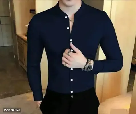 KINGSMAN Mandarin Cotton Shirts-thumb0