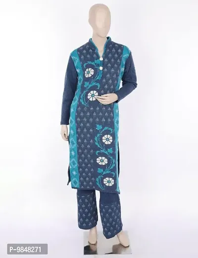 Fancy Wool Kurta Set For Women