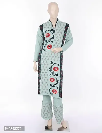 Fancy Wool Kurta Set For Women-thumb0