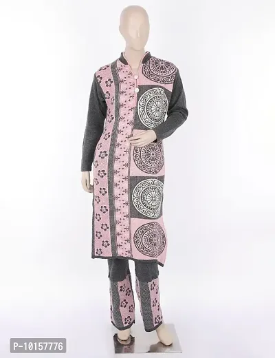 Woollen Fashion Kurta Palazzo Set With Swarovski Work for Women-thumb0