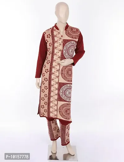 Woollen Fashion Kurta Palazzo Set With Swarovski Work for Women