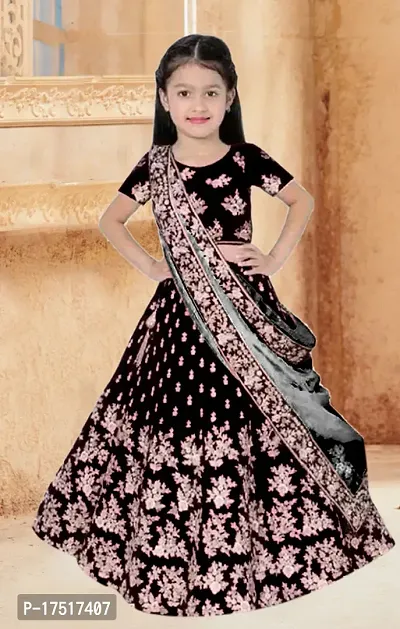 black new doll kids lehenga cholis