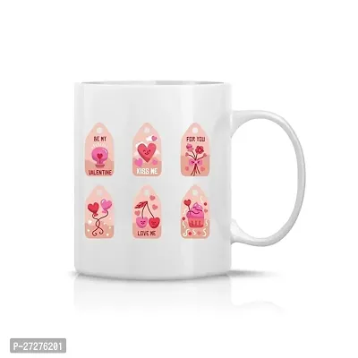 Surprise Your Loved Ones: Valentines Special White Mug - Ideal For Boyfriend, Girlfriend, Husband, Or Friends 1 Piece-thumb0