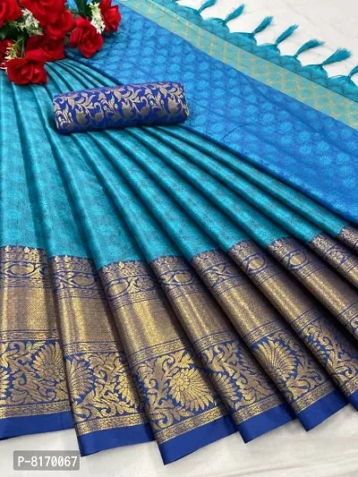Best Selling Cotton Silk Jacquard Sarees with Blouse piece