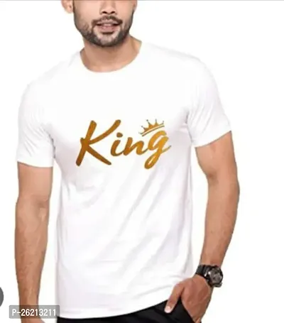 Stylish Men Cotton Blend Casual T-Shirt-thumb0