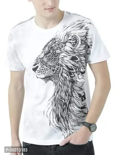 Stylish Men Cotton Blend Casual T-Shirt