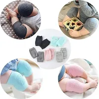 Comfortable Anti-Slip Padded Stretchable Elastic Cotton Soft Safety Protector Breathable Baby Knee Elbow Guard/pad for Crawling, Infant-1 Pc (Multicolor)-thumb4