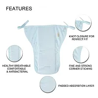 Super Soft Reusable Triple Layer Extra Absorbent, Adjustable Washable Cott-thumb2