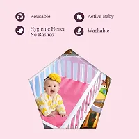 2 Pcs- Mojo Galerie 100% Reusable, Waterproof  Odourless Dry Sheet for Baby with Ultra Absorbent Technology, (70x100cm). Color May Vary-thumb3