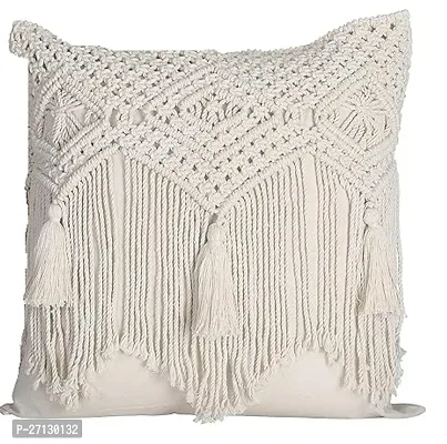 Classic White Cotton Pillow Cover-thumb0