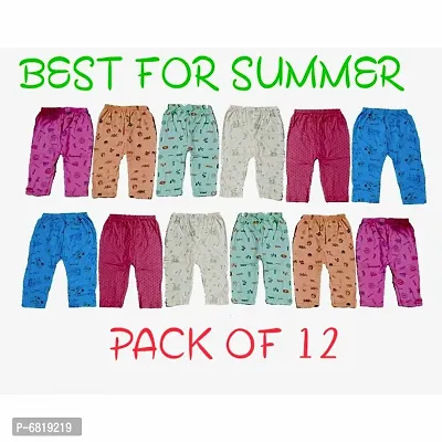 Kids Baby boys And Girls Pajamas Trackpants Lower(12pcs Multicoloured)-thumb0