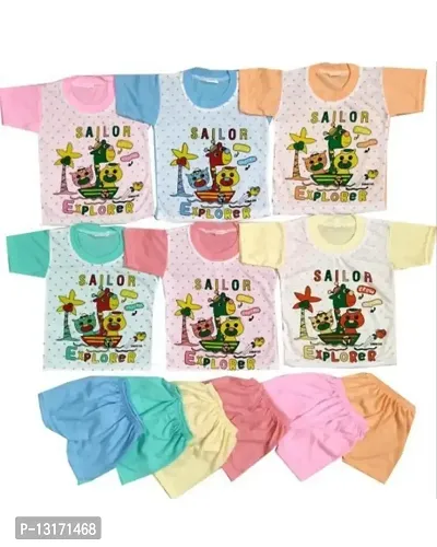 Baby boys and girl half sleeves T-Shirts and shorts combo of 6