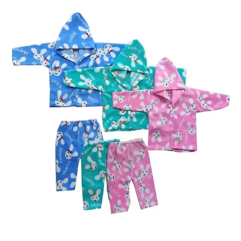 Little Baby Winter Wear Suit Set - Pack of 3