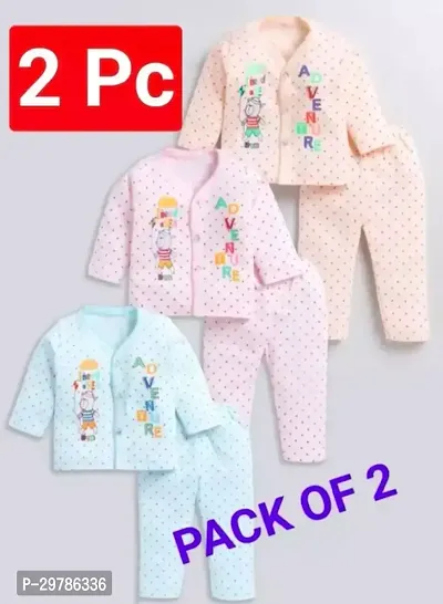 Stylish Cotton Printed Clothing Set Pack of 2 Assorted-thumb0