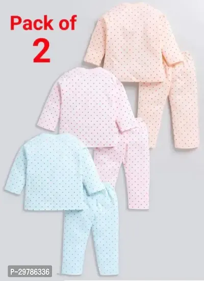 Stylish Cotton Printed Clothing Set Pack of 2 Assorted-thumb2