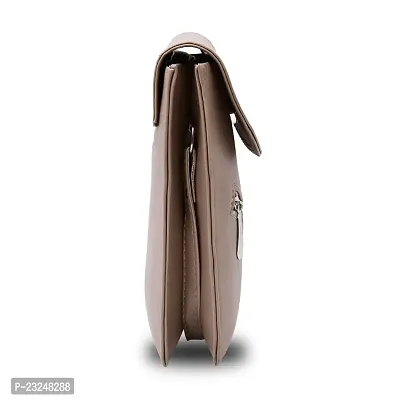 SHOOPS Women's Sling Bag cum Mobile Pouch - Beige-thumb3