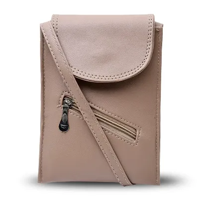 Simple Solid Color Shoulder Purse Double Zipper Mobile Phone - Temu