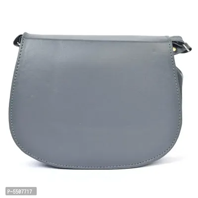 Stylish Grey Pu Sling Bags For Women-thumb2