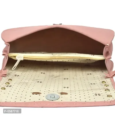 Stylish Pink Pu Sling Bags For Women-thumb3