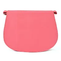 Stylish Peach Pu Sling Bags For Women-thumb1