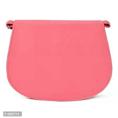 Stylish Peach Pu Sling Bags For Women-thumb2