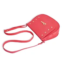 Stylish Peach Pu Sling Bags For Women-thumb3