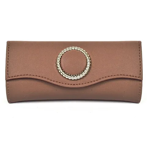 Elegant PU Solid Foldover Clutches For Women