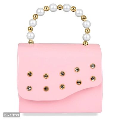 Stylish Pink Pu Sling Bags For Women