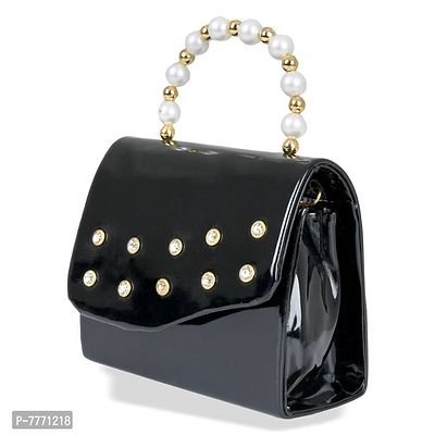 Stylish Black Pu Sling Bags For Women-thumb3