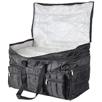 Any Time Fabric Jumbo Travel Duffel Bag (Black)-thumb2