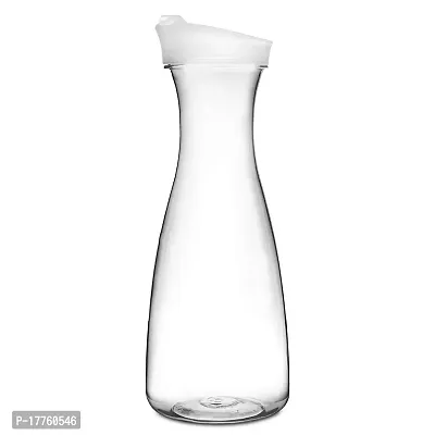 Saaikee Water Juice Jug or Decanter with Lid for Soft Drink Multi Use Polycarbonate Plastic Transparent 1.5 LTR (1 Piece)