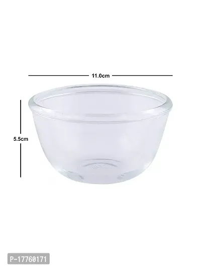 Saaikee Glass Bowl for Serving Mixing Fruits Vegetables Snacks Salads Multipurpose Use 300 ML (Set of 6)-thumb4